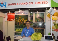 Mr Nguyen Huu Thien, the manager at Hand & Hand Co., Ltd. Banana is their main product.